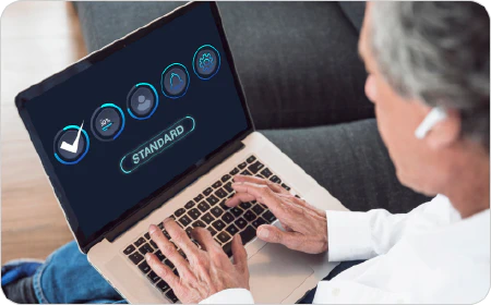 Viewing standard compliance dashboard